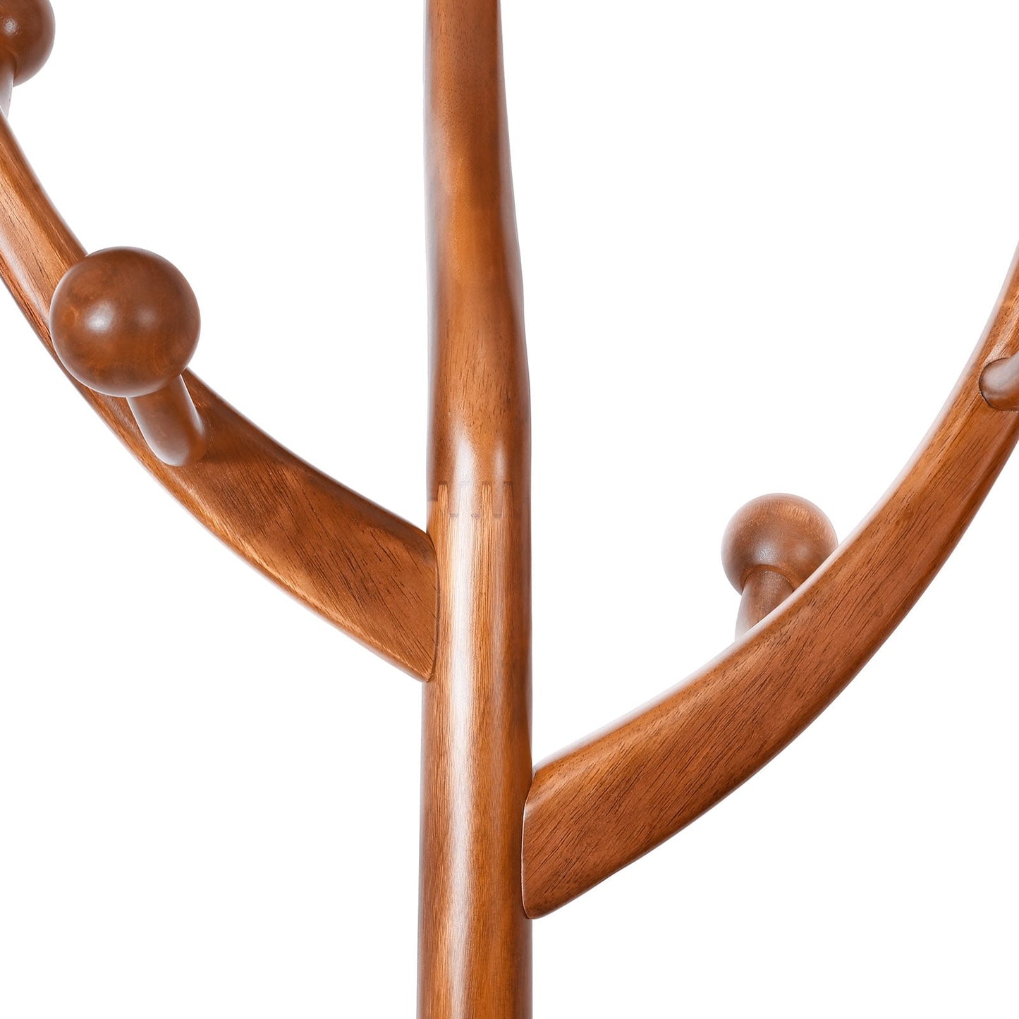 Porte-manteau sur pied en bois de caoutchouc imitation branche d'arbre avec 8 crochets - 62,2 cm L x 179,5 cm H