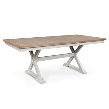 Table à manger extensible Purlaney avec rallonge en forme de papillon
