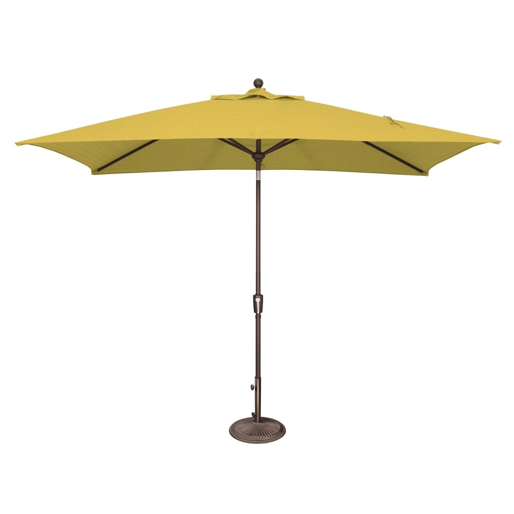 Parasol inclinable rectangulaire SimplyShade Catalina de 3 mètres avec bouton-poussoir