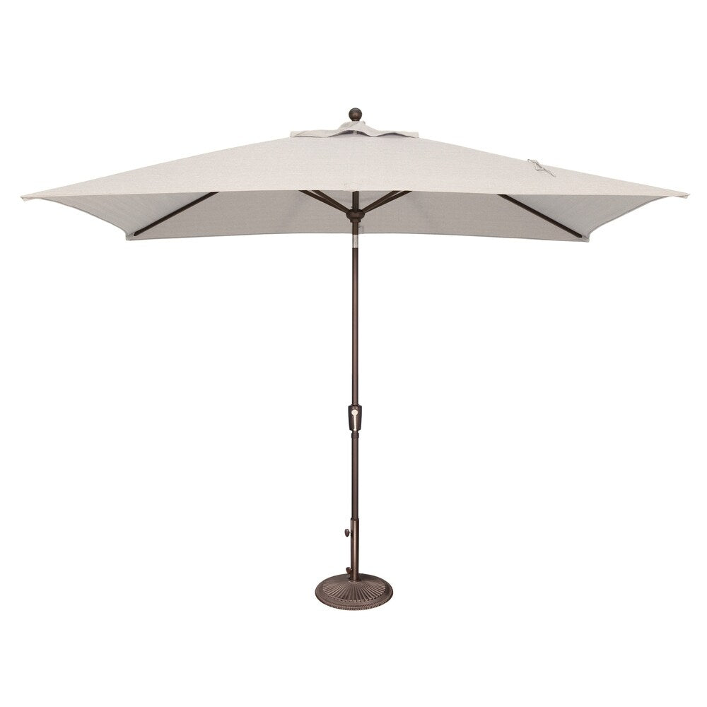 Parasol inclinable rectangulaire SimplyShade Catalina de 3 mètres avec bouton-poussoir