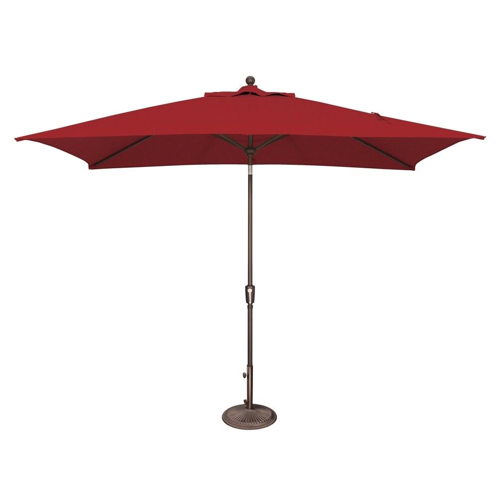 Parasol inclinable rectangulaire SimplyShade Catalina de 3 mètres avec bouton-poussoir