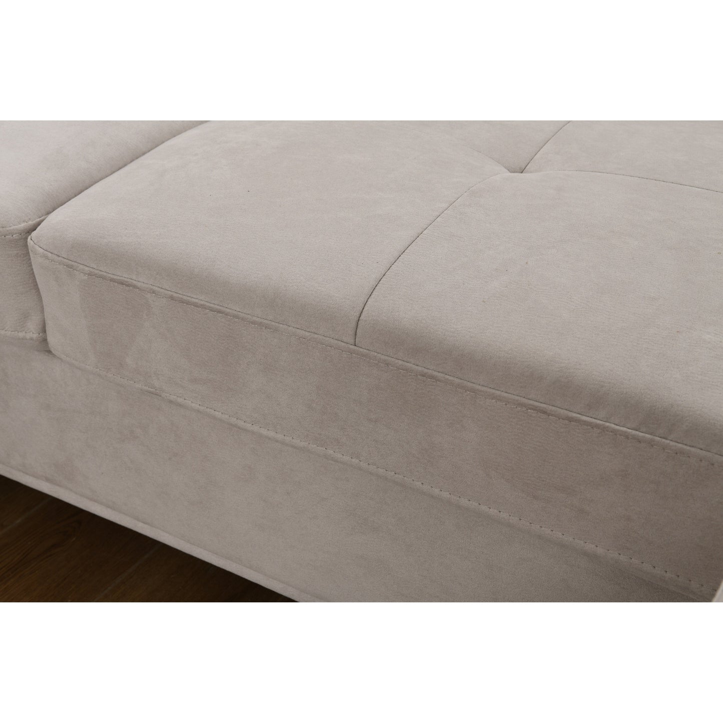 Roomfitters 122 Canapé Sectionnel Extra-Large avec Chaise Longue et Range-Ménage, Canapé Contemporain en Forme de U à 7 Places