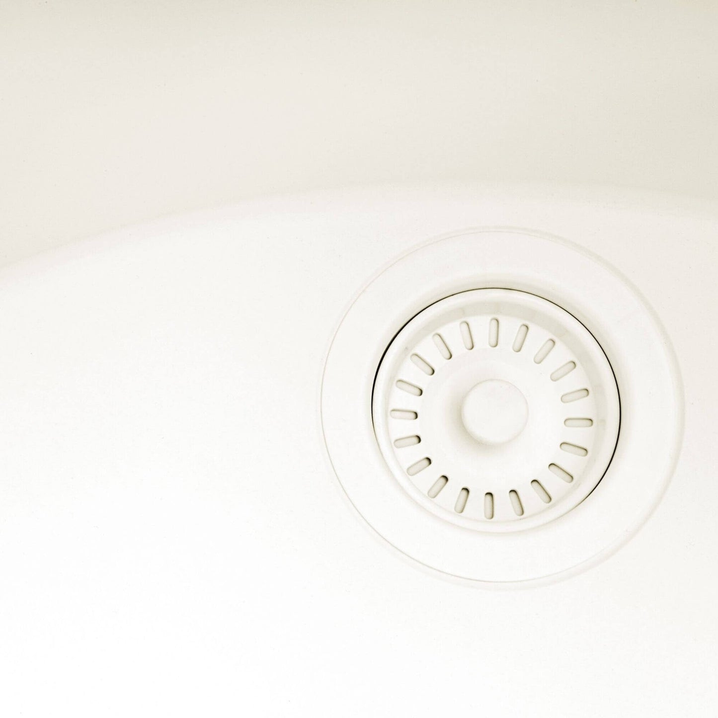 Ruvati Lavabo de buanderie à encastrer sous plan de travail Workstation Warm White en epiRock de 25 pouces - RVG2321WB