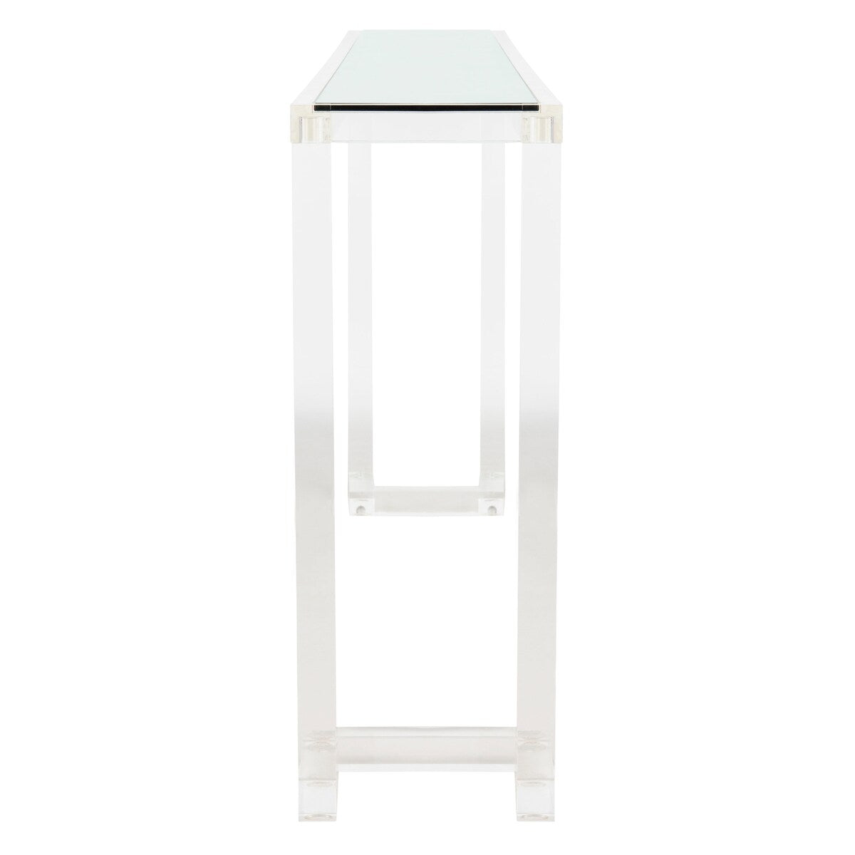 Table console en acrylique Couture Camryn de SAFAVIEH - Transparent - 60 L x 10 l x 30 h - 52Lx10Lx30H
