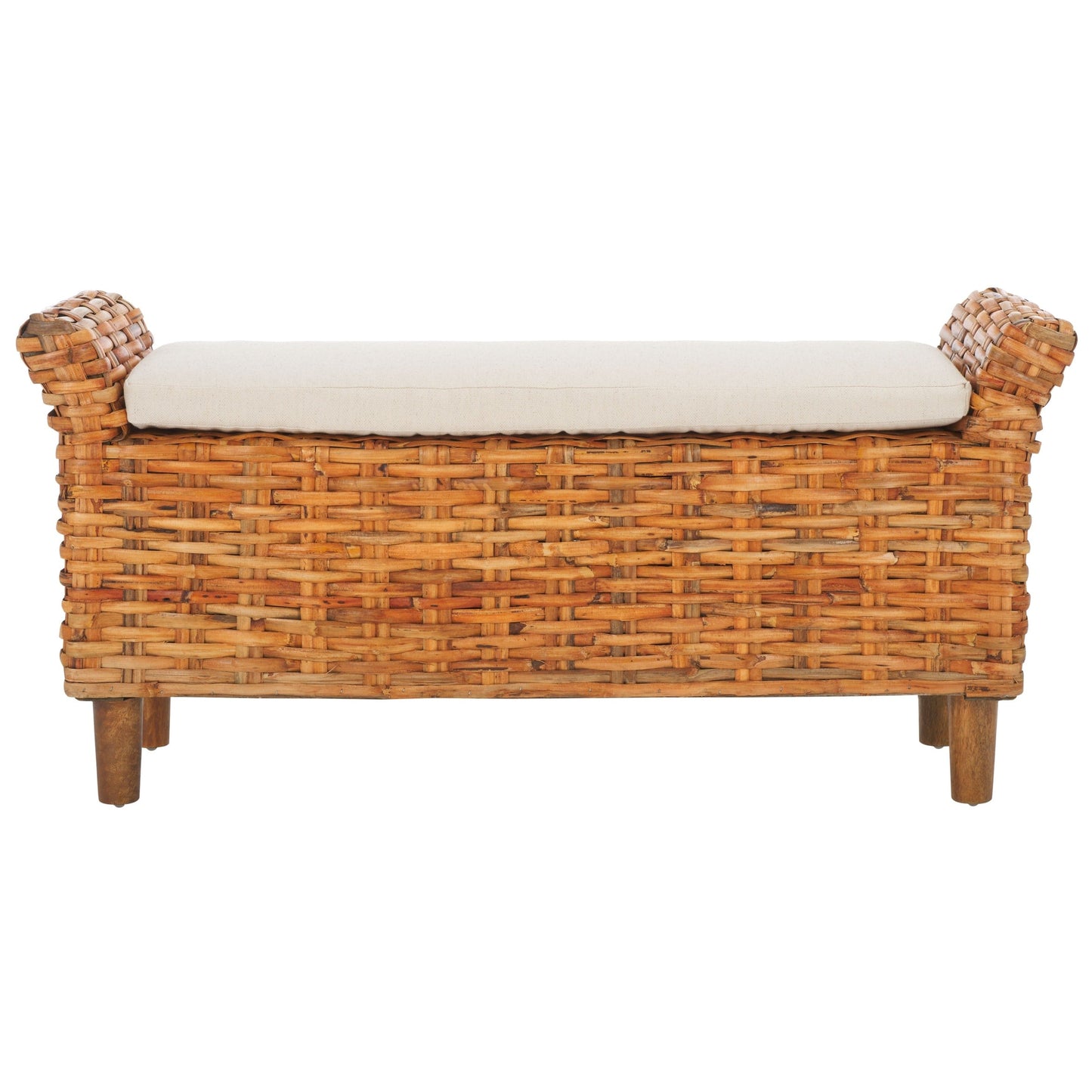 Banc Danna marron de SAFAVIEH - 43,9 x 14,8 x 21,1 - 44L x 15P x 21H