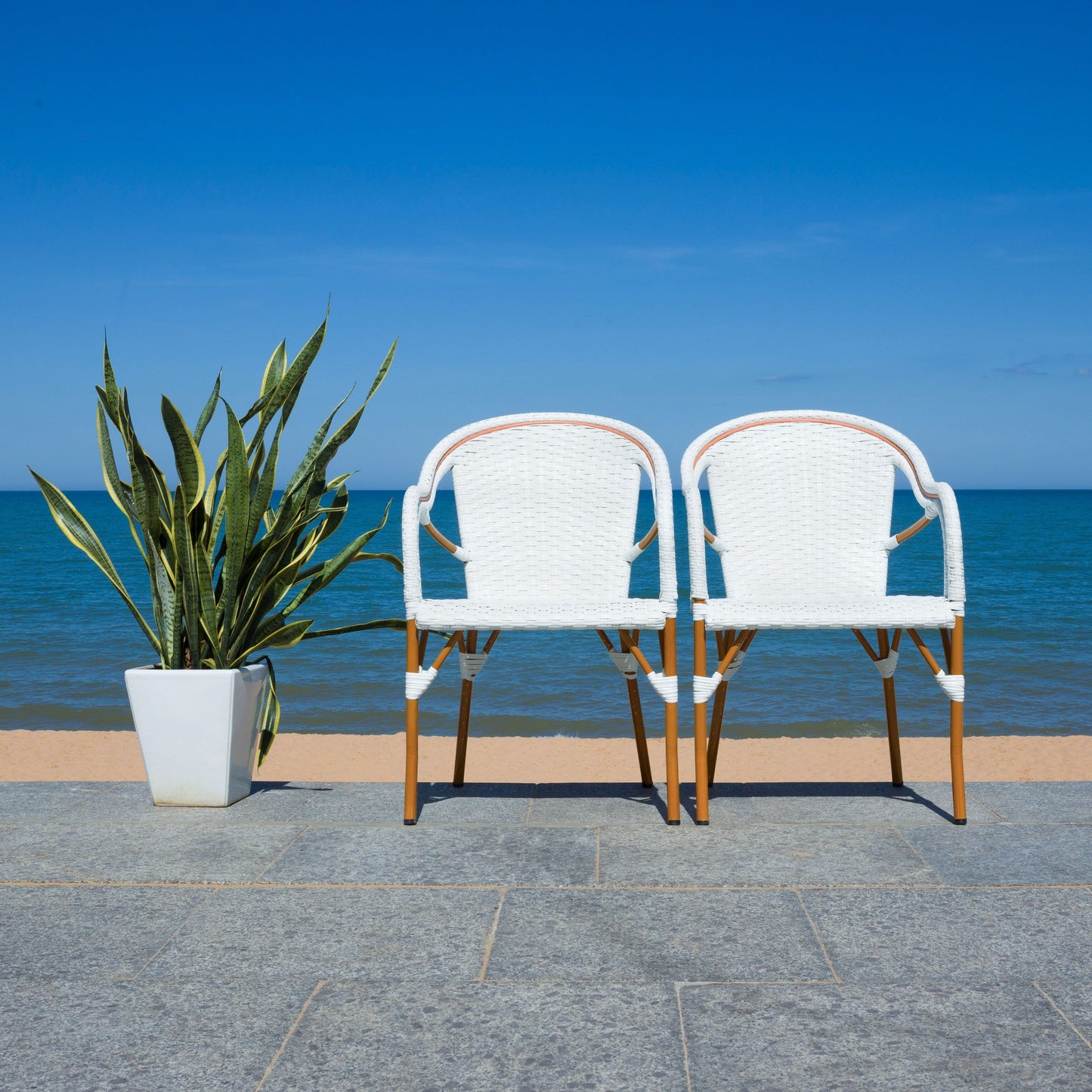 Fauteuil à accoudoirs SAFAVIEH Doreth (lot de 2) - 58,4 x 91,4 x 63,5 cm (LxlxH)