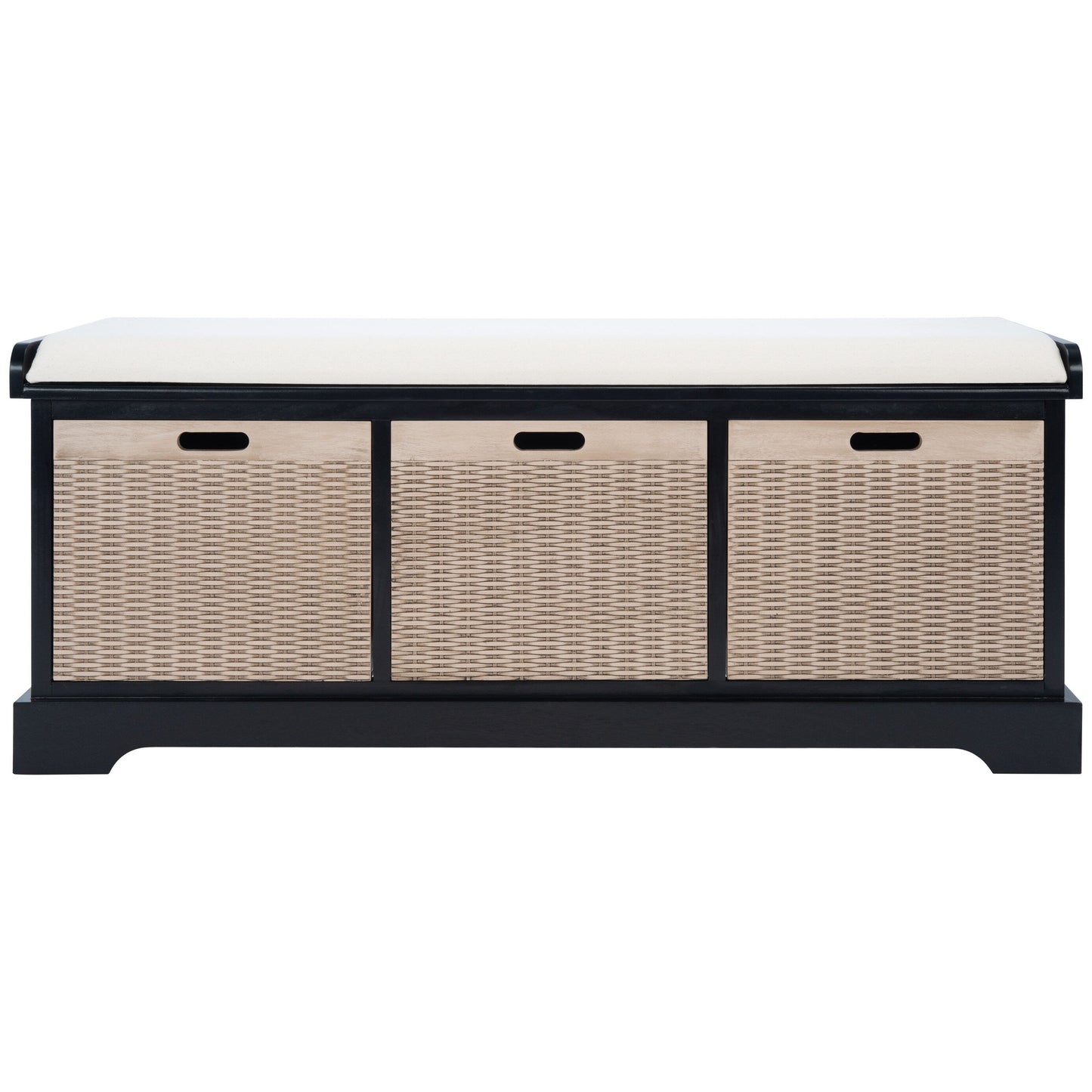 Banc de rangement avec 3 tiroirs et coussin SAFAVIEH Fiorello - 120 L x 38 l x 48 h - 120Lx38Lx48H