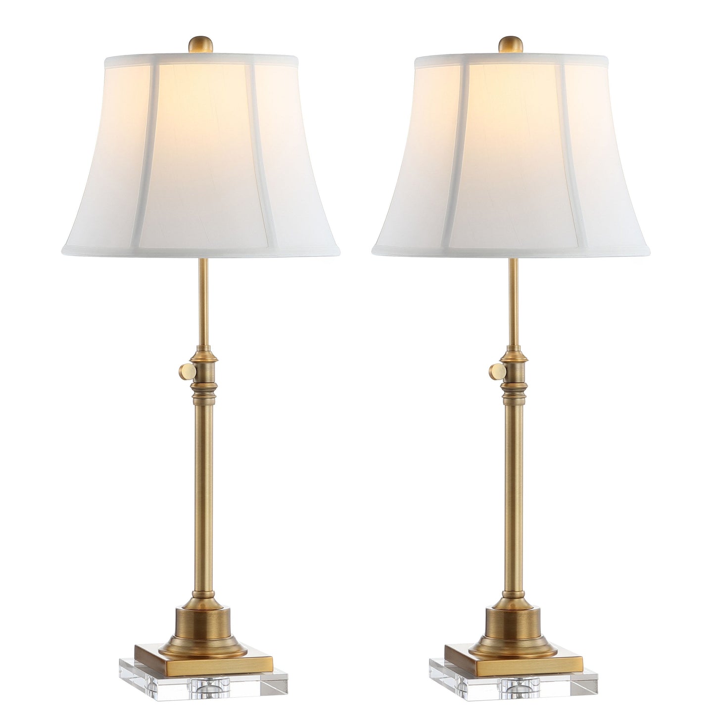 SAFAVIEH Lighting Amande, ensemble de 2 lampes de table à hauteur réglable de 27 à 31 pouces - 13L x 13P x 31H (cm)