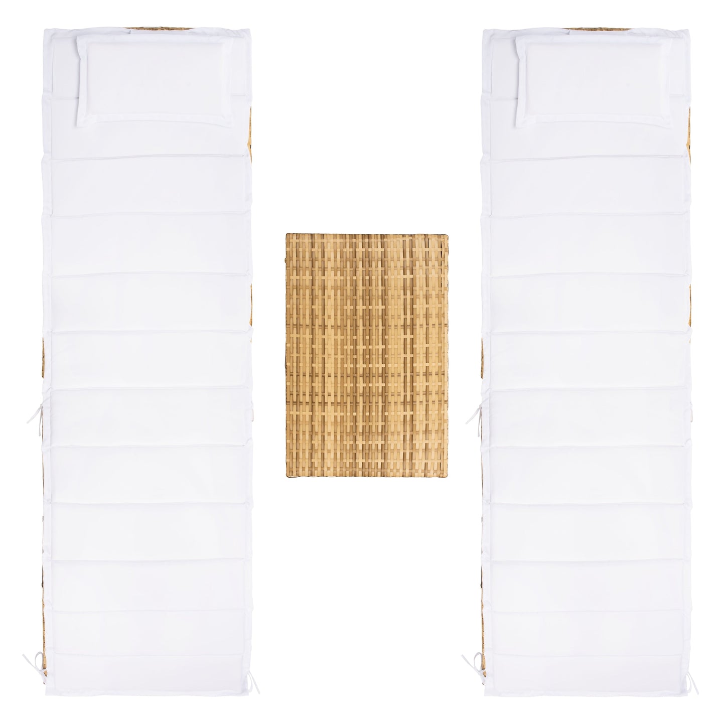 Ensemble de chaises longues de jardin Blaguna 3 pièces de SAFAVIEH - 83L x 20P x 24H (dimensions en pouces)