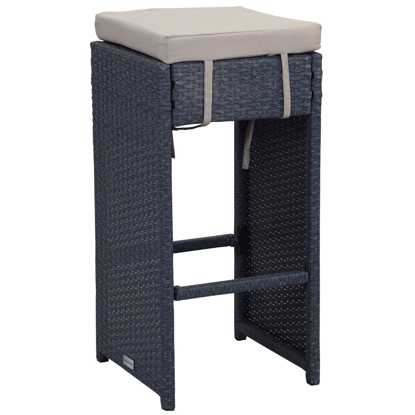 Ensemble de bar d'extérieur Euda de SAFAVIEH (7 pièces) - 73,7Wx149,8Dx106,7H (cm)