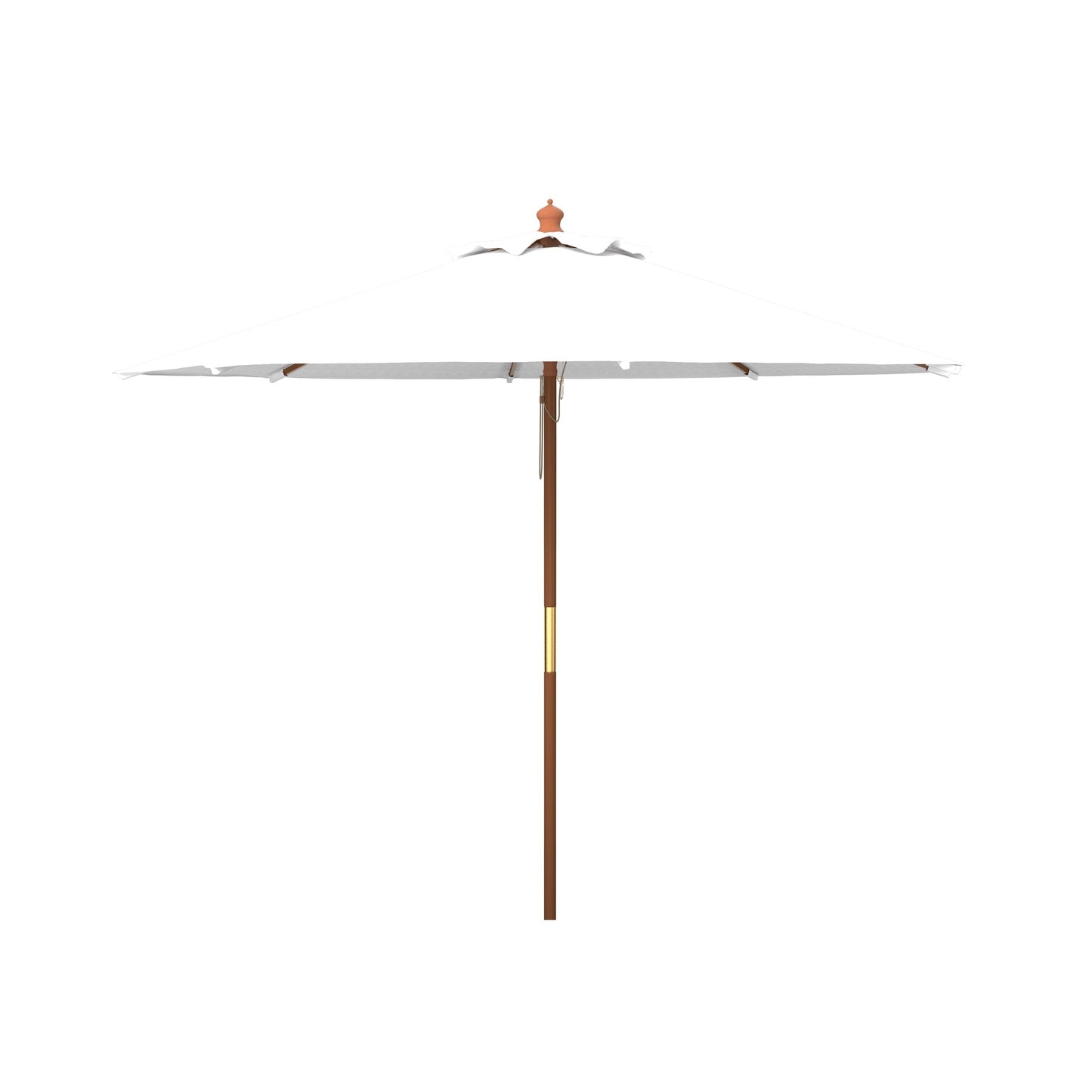 Parasol de jardin Glauca 3,35 m (11 pieds) en bois avec poulie de la marque SAFAVIEH