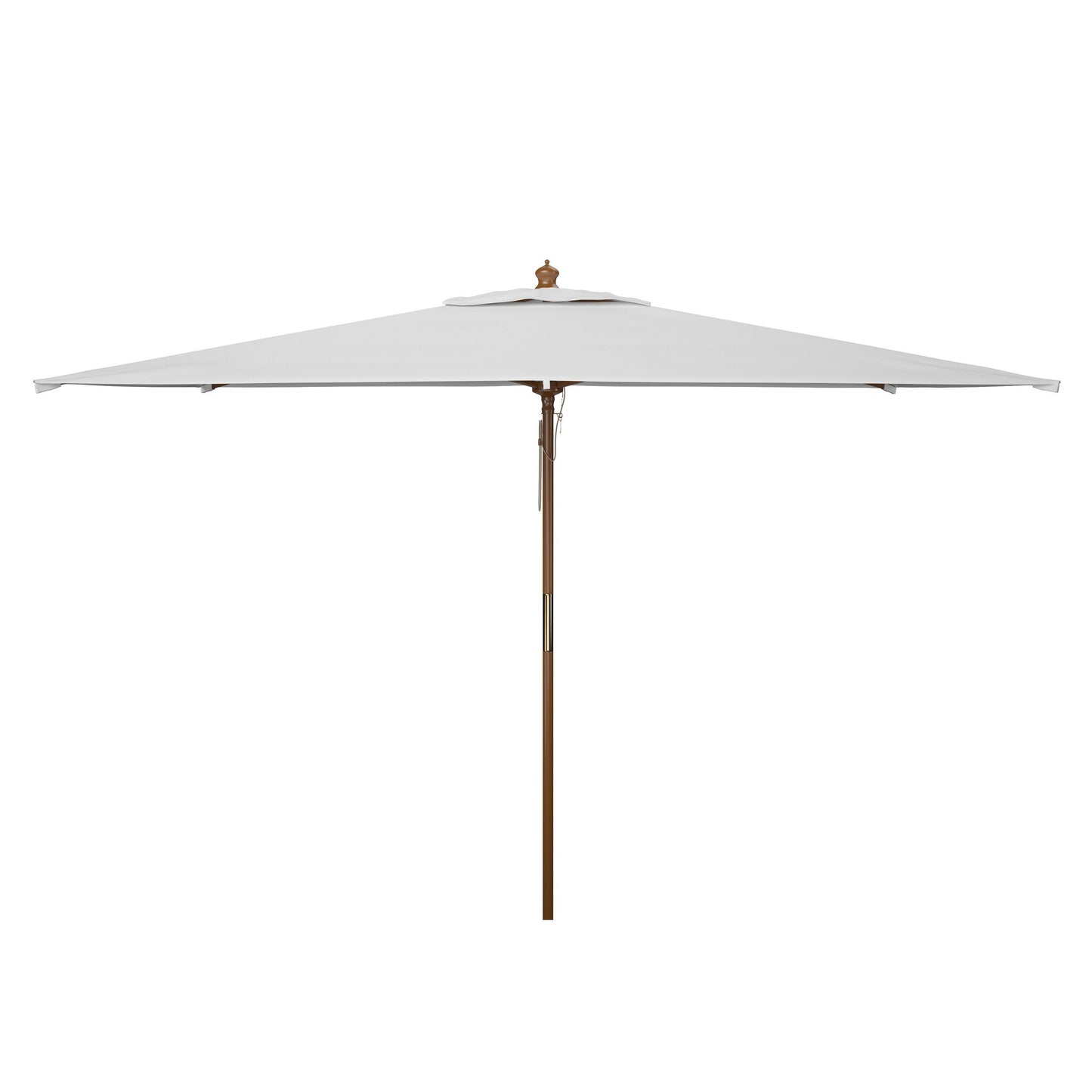 Parasol de jardin Glauca 3,35 m (11 pieds) en bois avec poulie de la marque SAFAVIEH