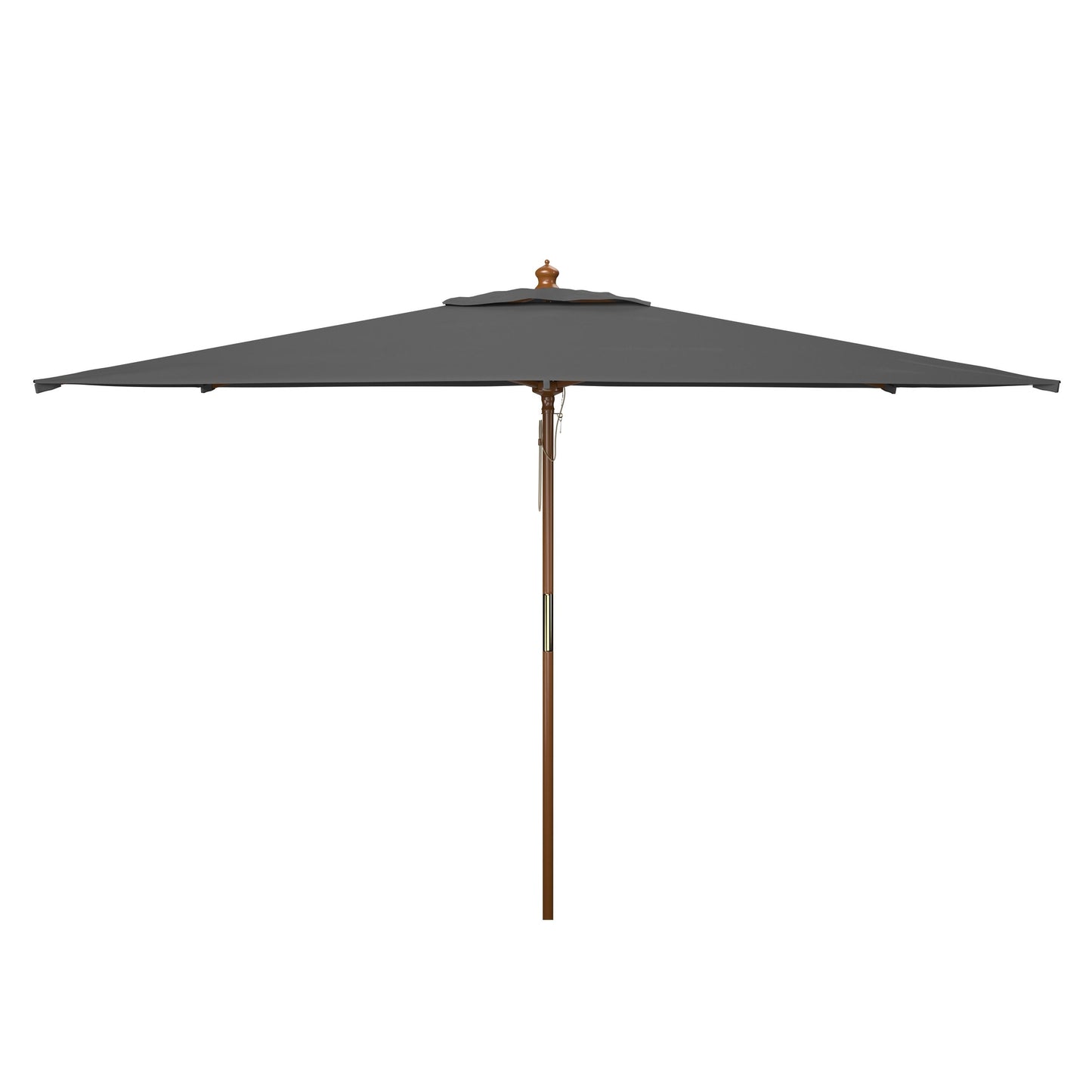 Parasol de jardin Glauca 3,35 m (11 pieds) en bois avec poulie de la marque SAFAVIEH