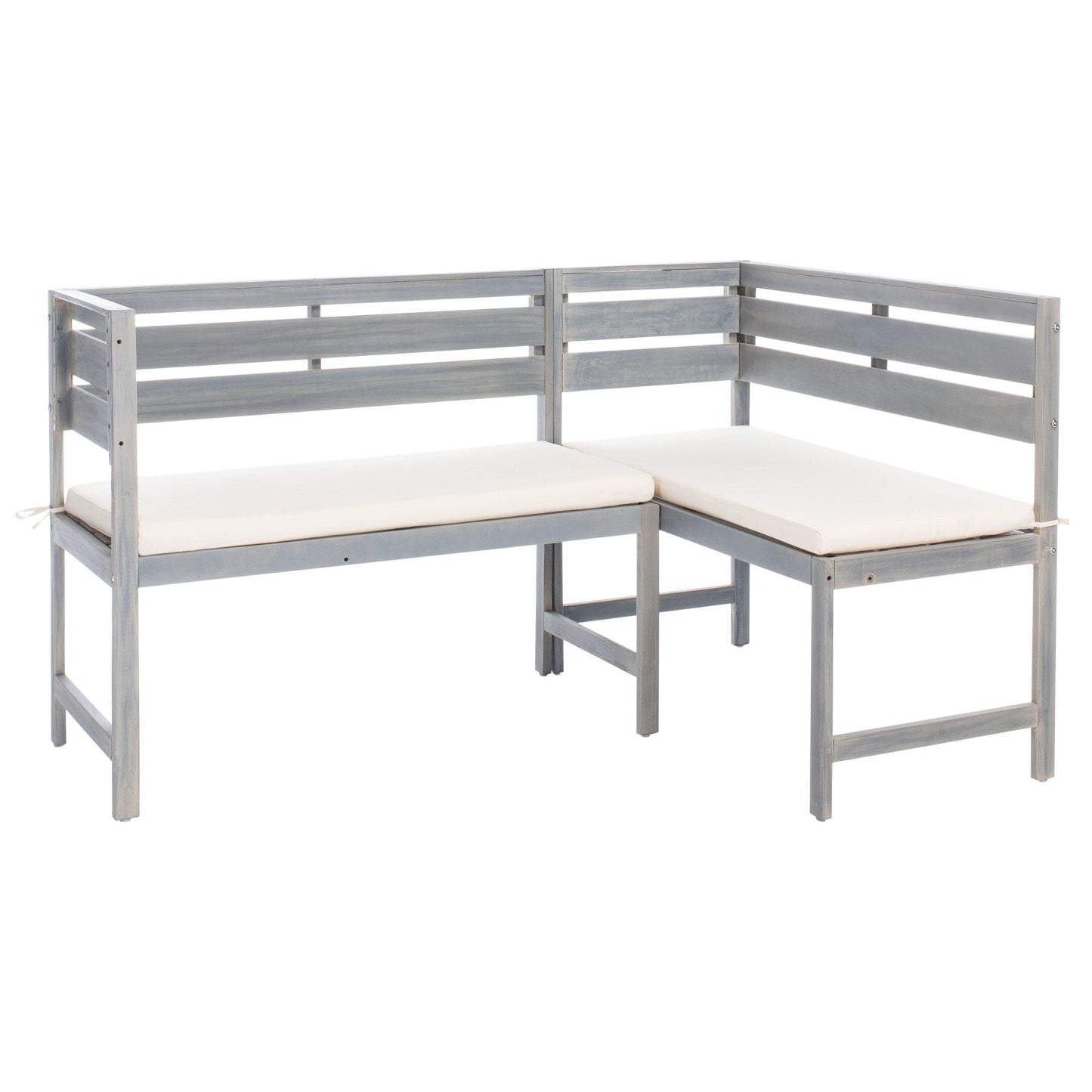 Ensemble de salon d'extérieur d'angle pour balcon Kenna 3 pièces de SAFAVIEH - 39L x 19P x 33H (mesures en pouces)