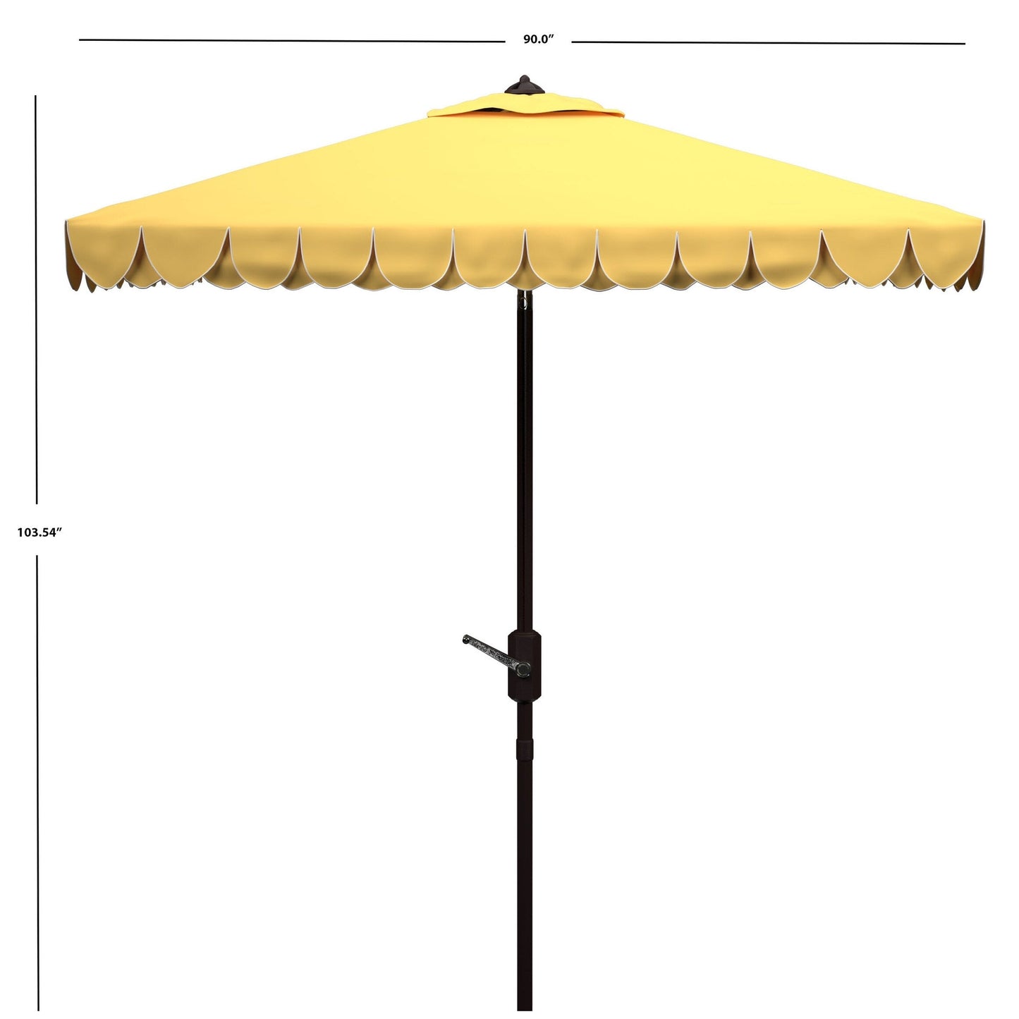 Parasol de jardin SAFAVIEH Kjerstin Valance 9 pieds à double toit