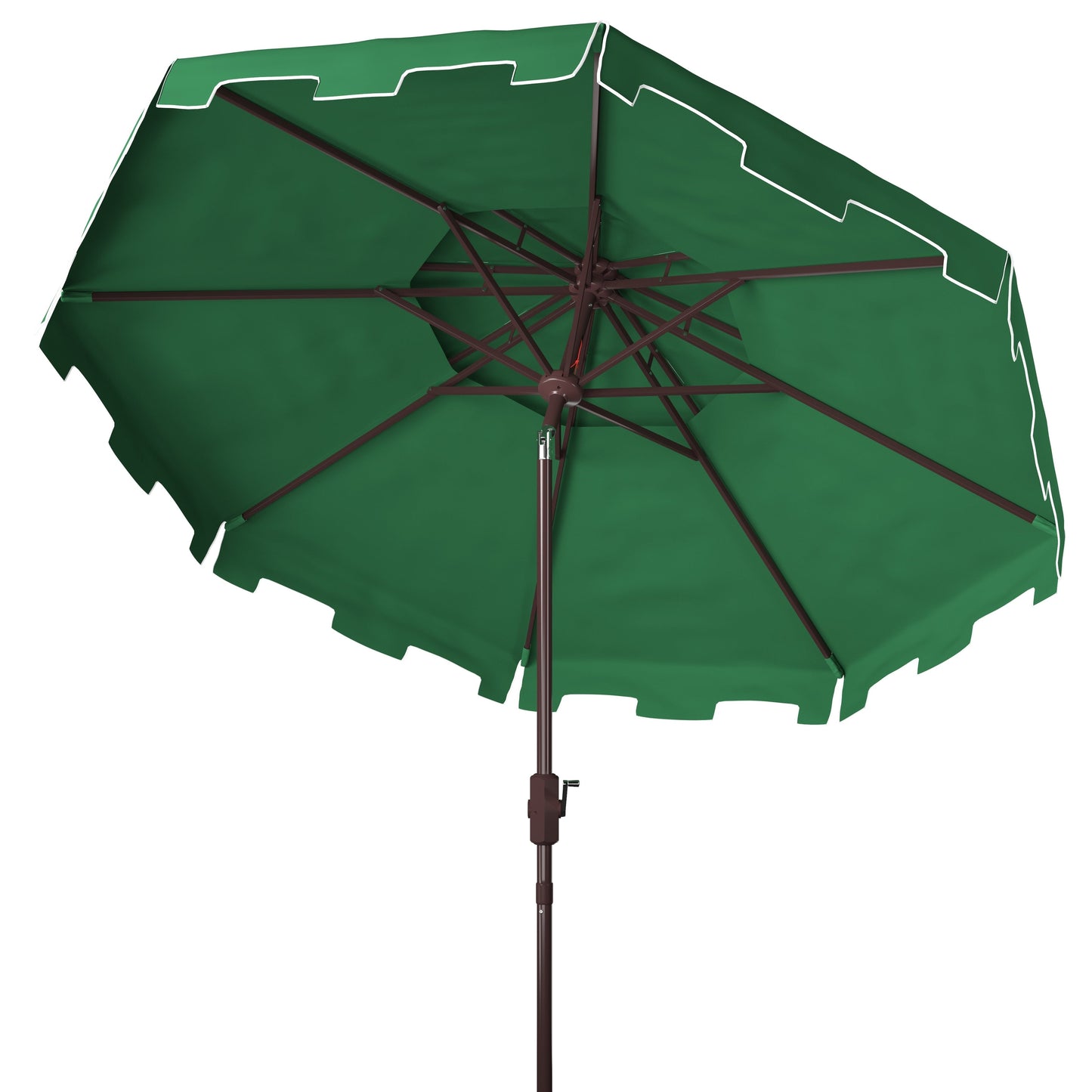 Parasol de jardin SAFAVIEH Livia 9 pieds à double toit, pied non inclus.