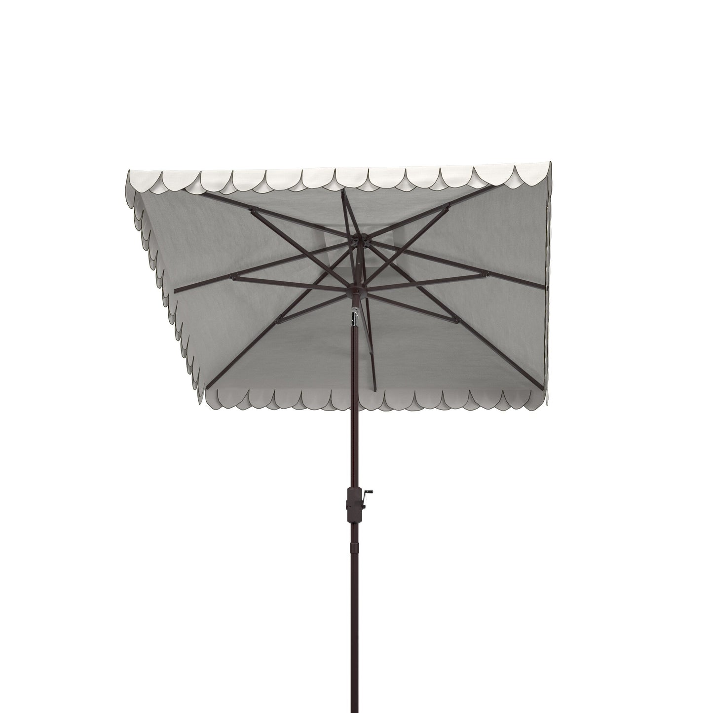 Parasol carré de 7,5 pieds pour extérieur, modèle Naima Valance de SAFAVIEH
