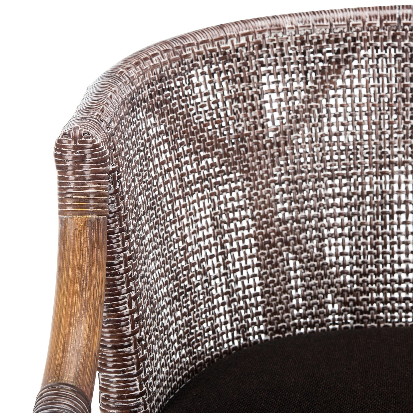 Tabouret de bar en rotin SAFAVIEH Virona de 76 cm (30 pouces) - 56,6 x 52,1 x 99 cm (22,3 L x 20,5 l x 39 h) - 56,6L x 52,1l x 99h