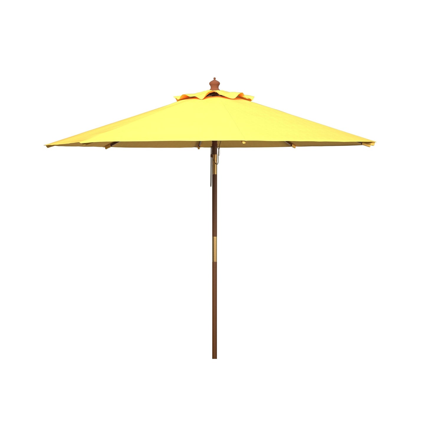 Parasol d'extérieur en bois Zlatana de 2,7 m (9 pieds) de SAFAVIEH