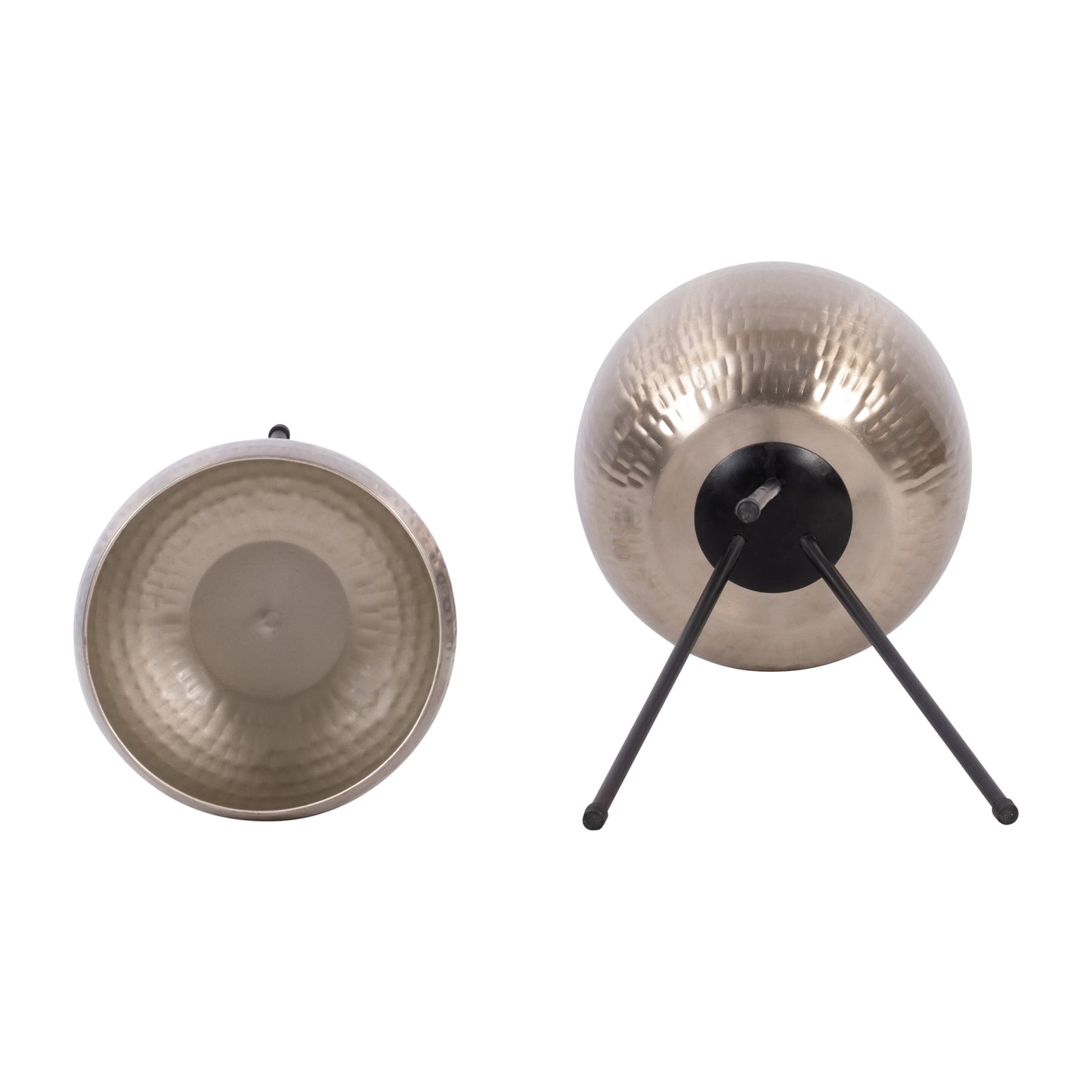 Sagebrook Home Lot de 2 jardinières robustes en fer sur pieds modernes - Transformez votre espace de vie en oasis