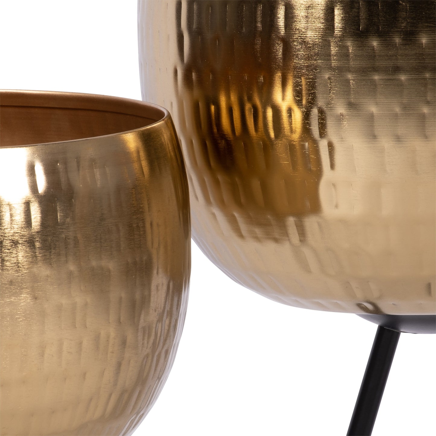 Sagebrook Home Lot de 2 jardinières robustes en fer sur pieds modernes - Transformez votre espace de vie en oasis