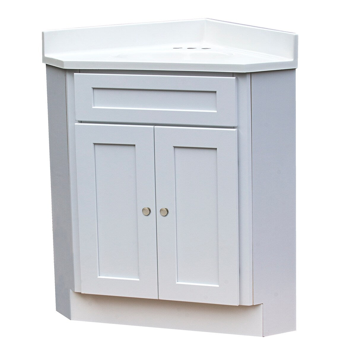 Ensemble de 3 pièces pour meuble-lavabo d'angle Shaker