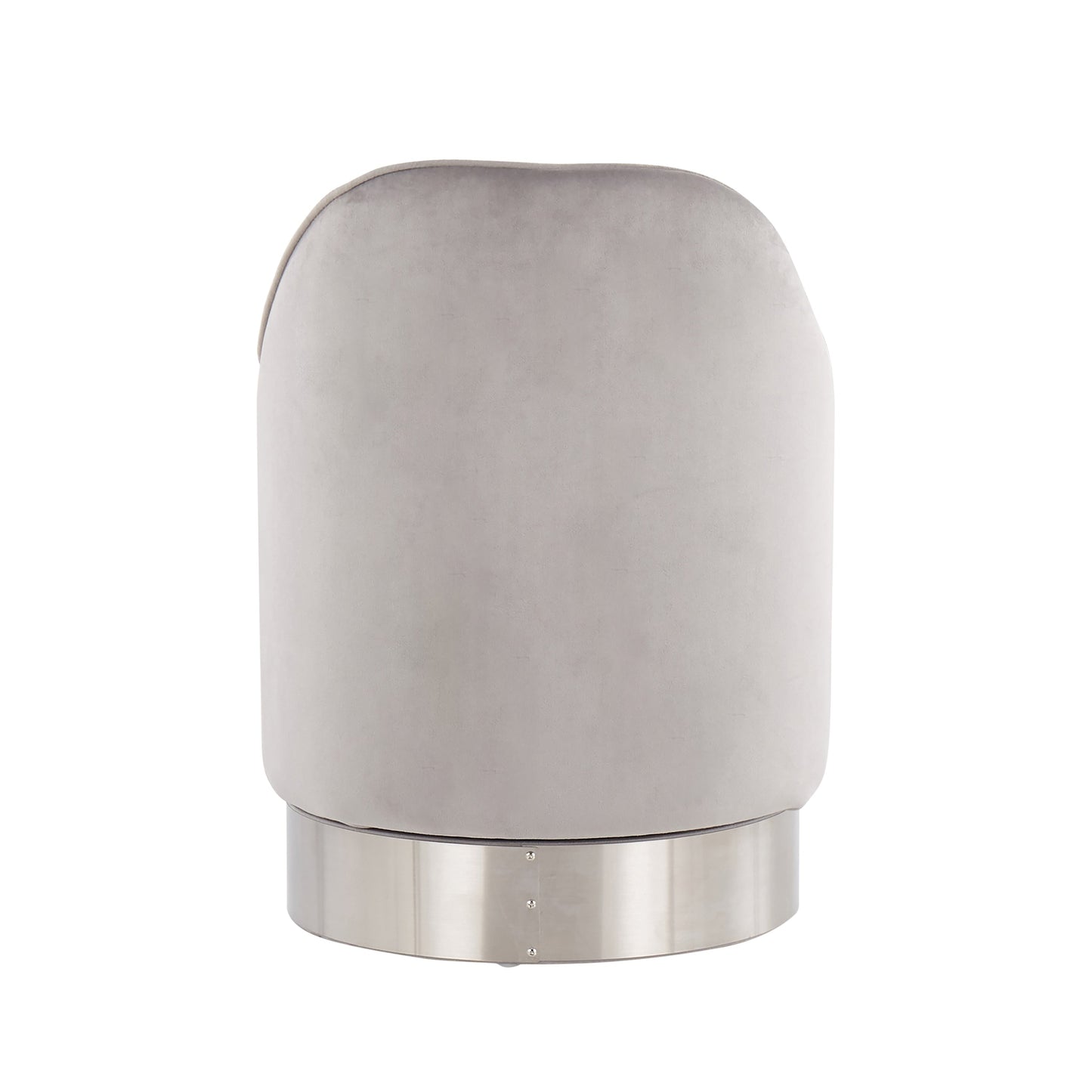 Tabouret de coiffeuse pivotant en velours Corday de Silver Orchid