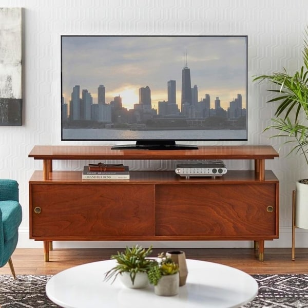Meuble TV en bois Simple Living Margo, style moderne du milieu du siècle