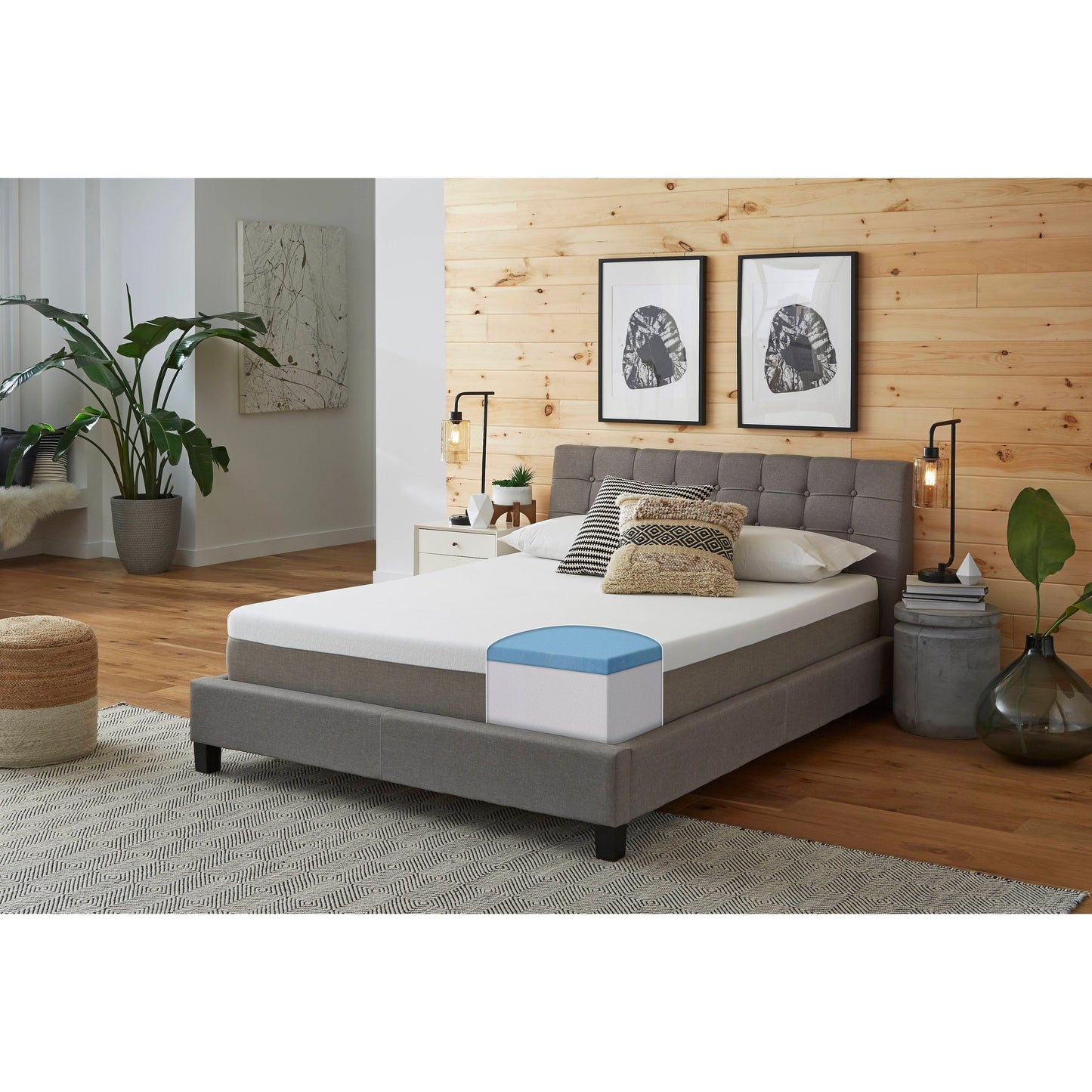 Matelas en mousse à mémoire de forme au gel Slumber Solutions Essentials de 12 pouces