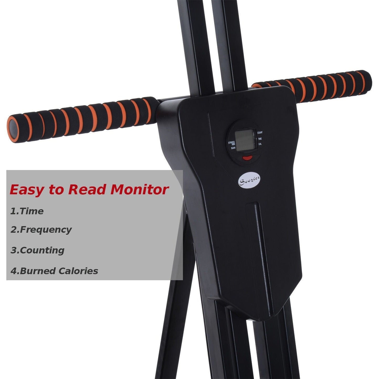 Machine d'exercice escalade verticale en acier Soozier - 71L x 66W x 208H (cm)