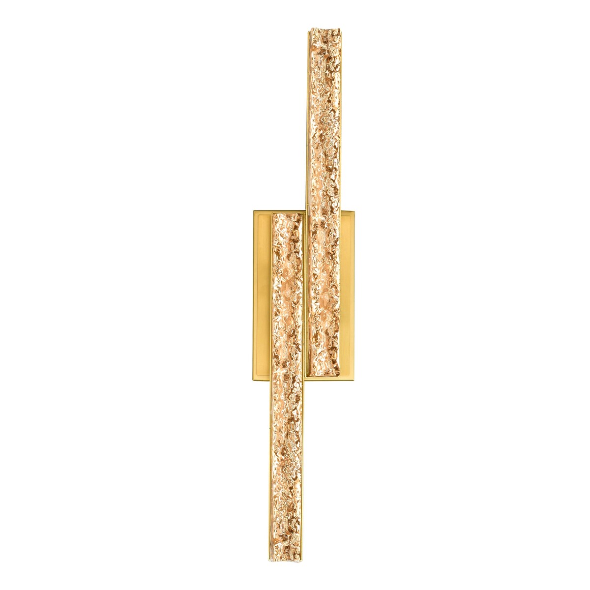 Applique murale de salle de bain en laiton Stagger à LED intégrée