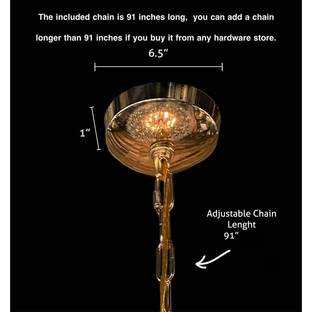 Luminaire suspendu en forme d'étoile de 47 pouces de large avec cristaux