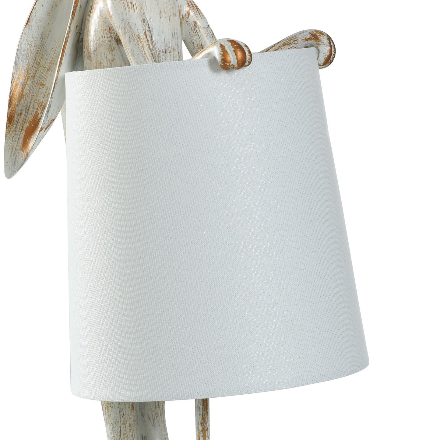 Lampe de bureau StyleCraft Malta, couleur cuivre clair, effet blanchi, forme de lapin