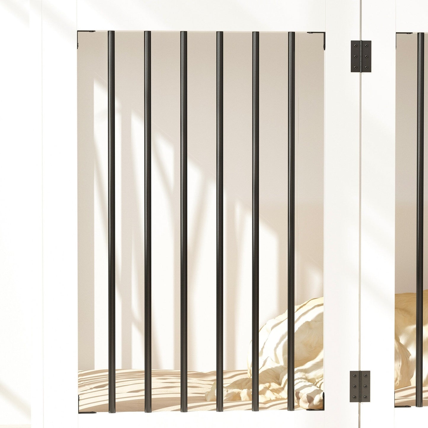 Meuble-cage pour chien en bois élégant avec rangement, 3 tiroirs