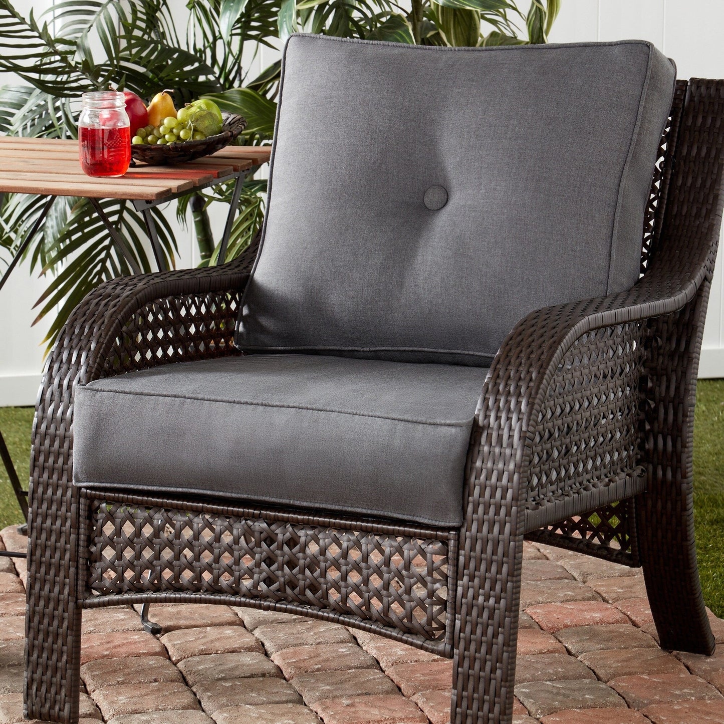 Ensemble de coussins d'extérieur Sunbrella Premium pour assise profonde, 2 pièces