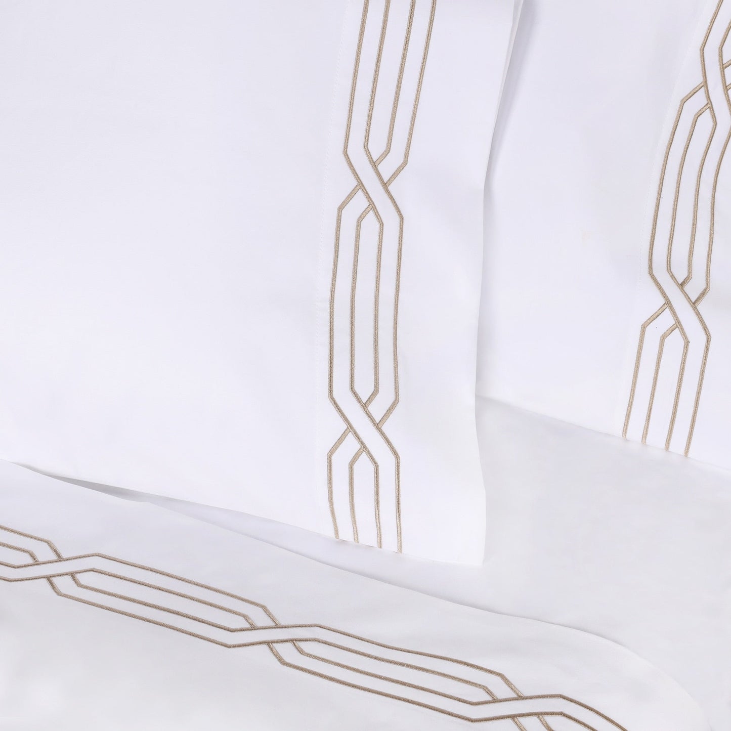 Jeu de draps uni en coton égyptien supérieur, 1200 fils, respectueux de l'environnement.