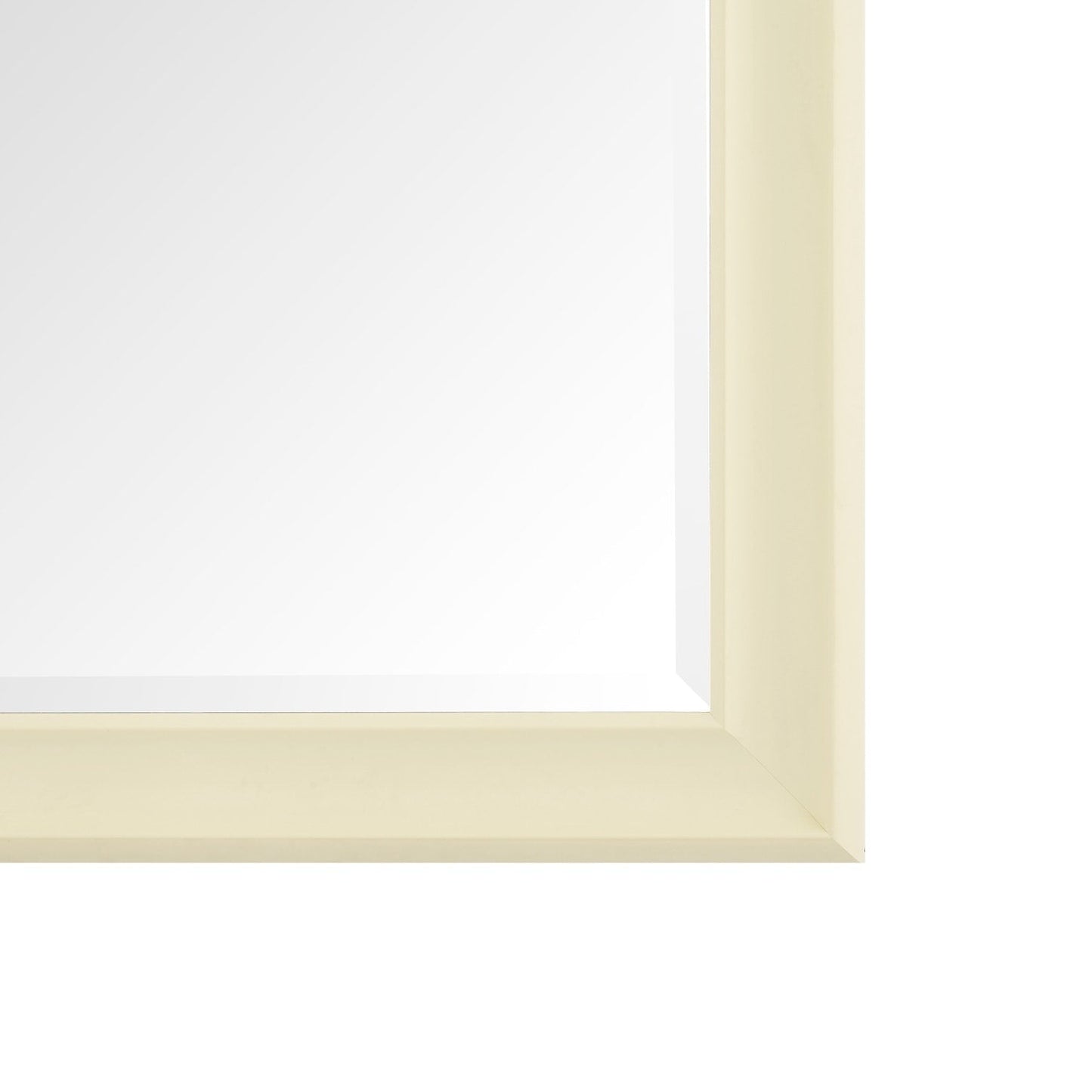 Grand miroir, miroir pleine taille, miroir rectangulaire mural suspendu, avec cadre en faux bois lisse.