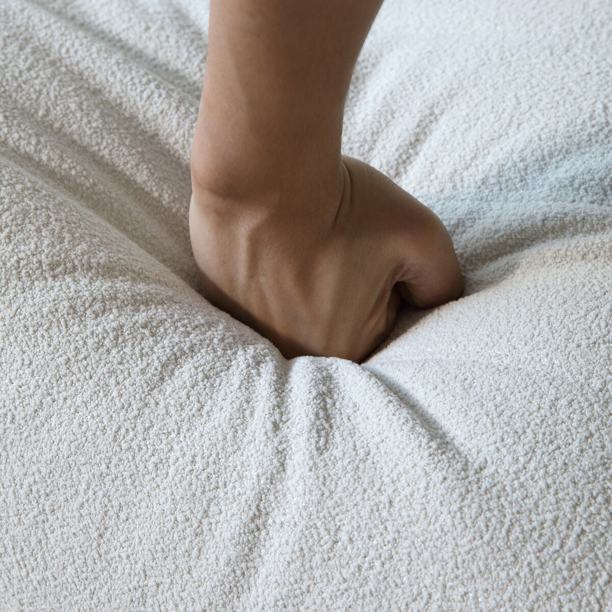 Ensembles de canapés et poufs en velours Teddy