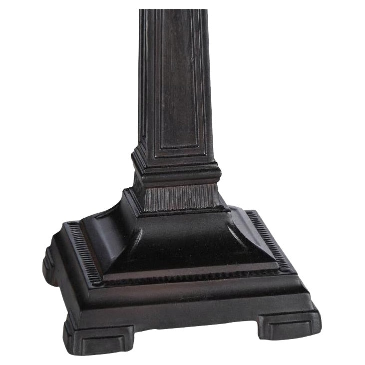 Lampe de table Tiffany Style Mission Design à 2 lumières en bronze antique foncé