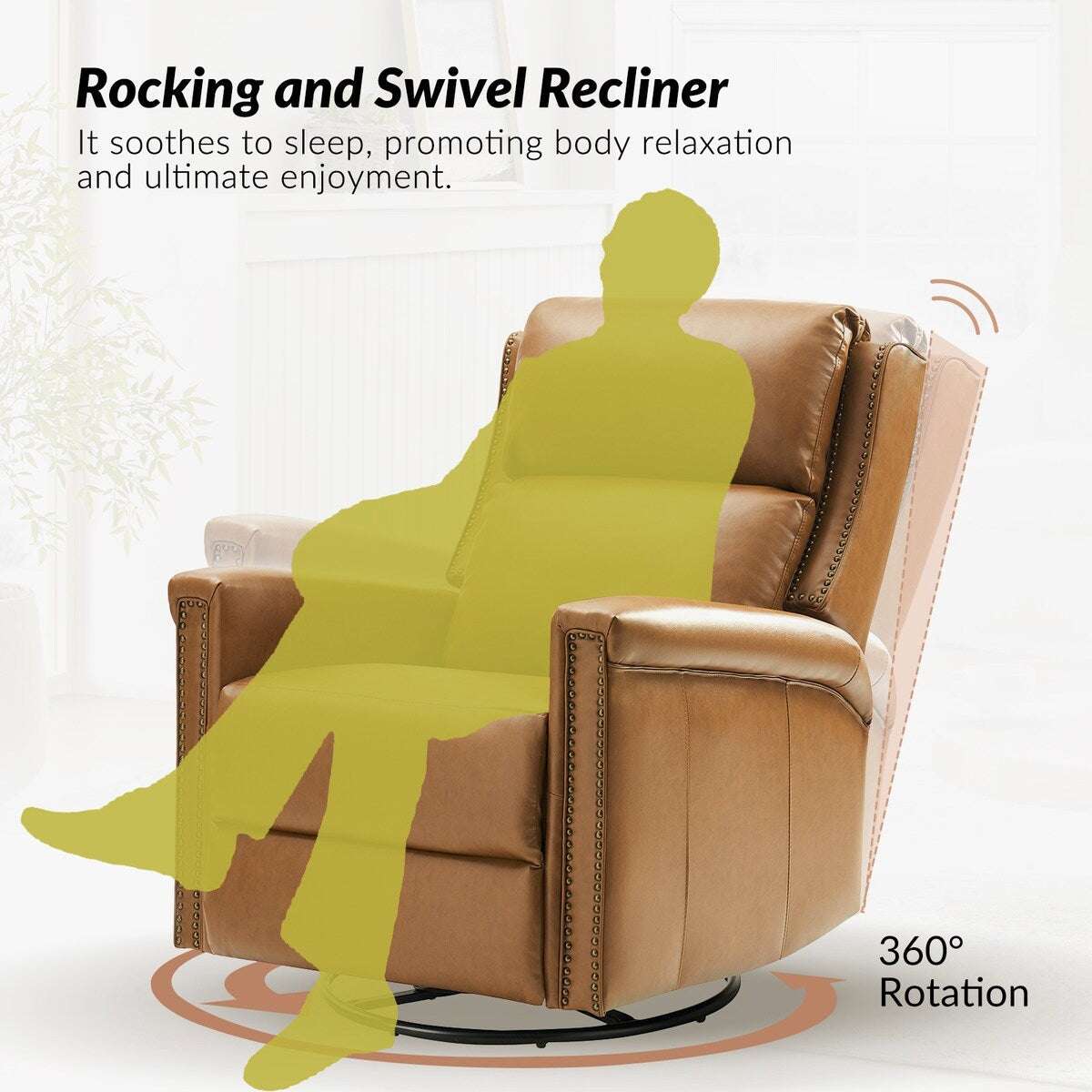 Ensemble de 2 fauteuils inclinables électriques pivotants et basculants Tobias de HULALA HOME
