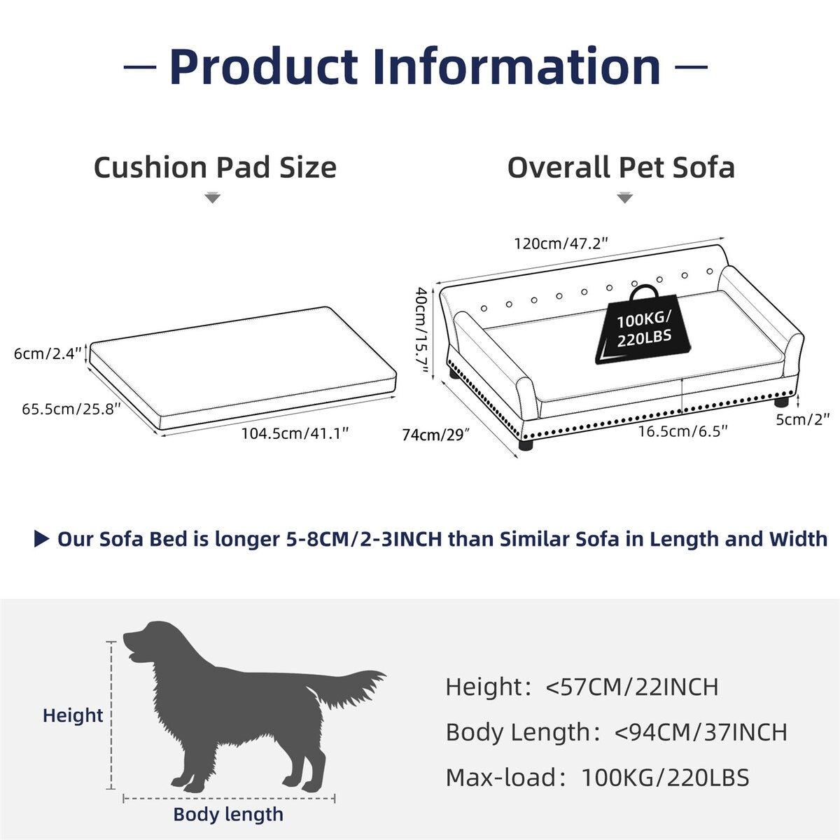 Couchon pour animal de compagnie en velours capitonné, recouvert de velours et doté d'un coussin amovible.