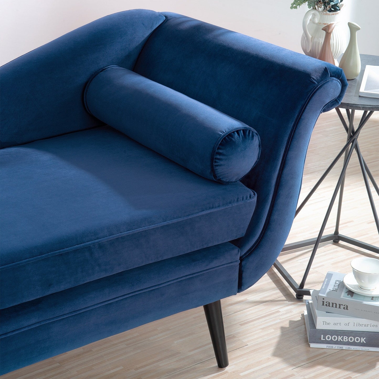 Chaise longue vintage avec accoudoirs enroulés de Christopher Knight Home