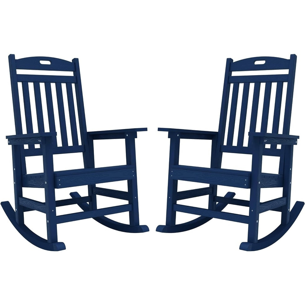 WINSOON Chaise à bascule d'extérieur, résistante aux intempéries, lot de 2