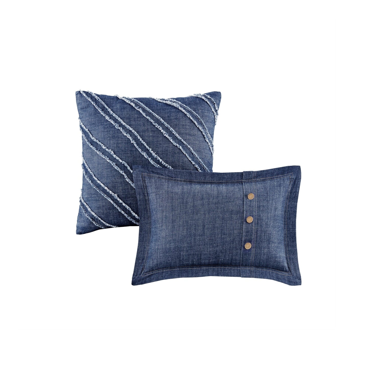 Ensemble de couette en jean Perry Blue surdimensionné et surrempli de Woolrich