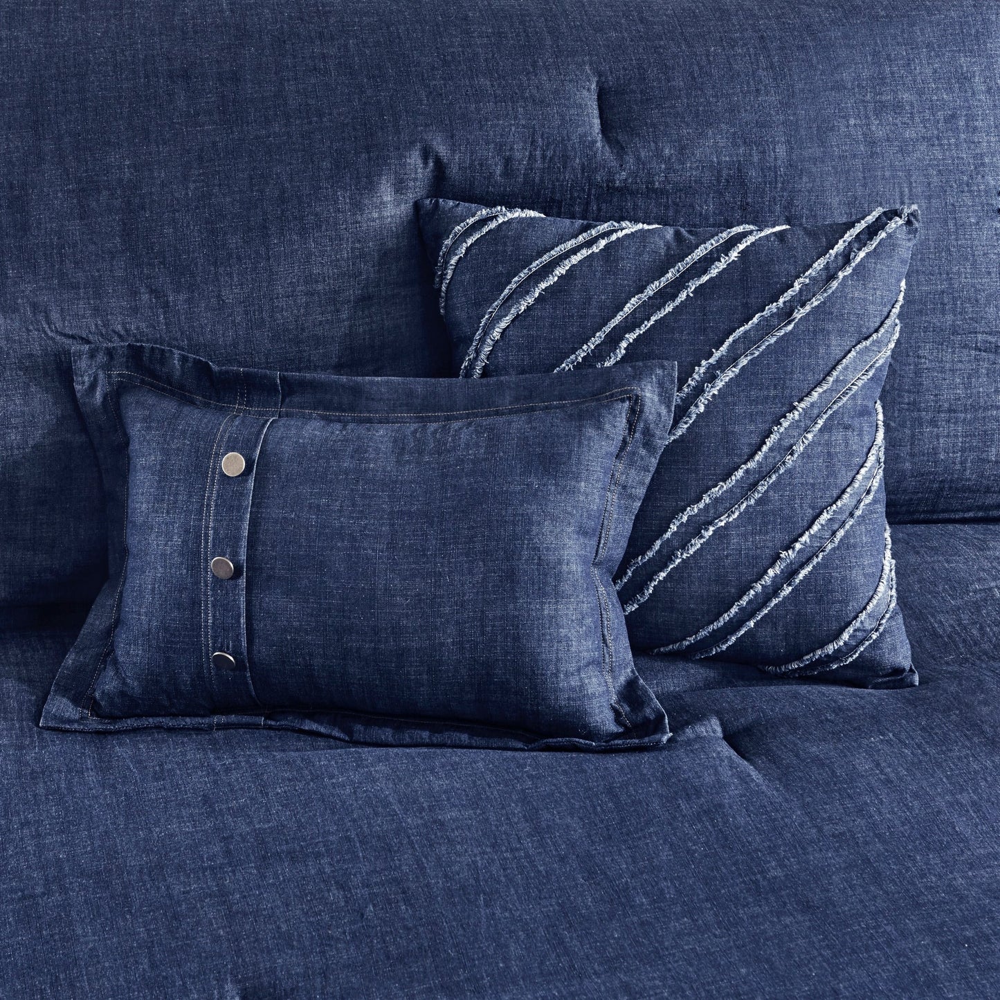 Ensemble de couette en jean Perry Blue surdimensionné et surrempli de Woolrich