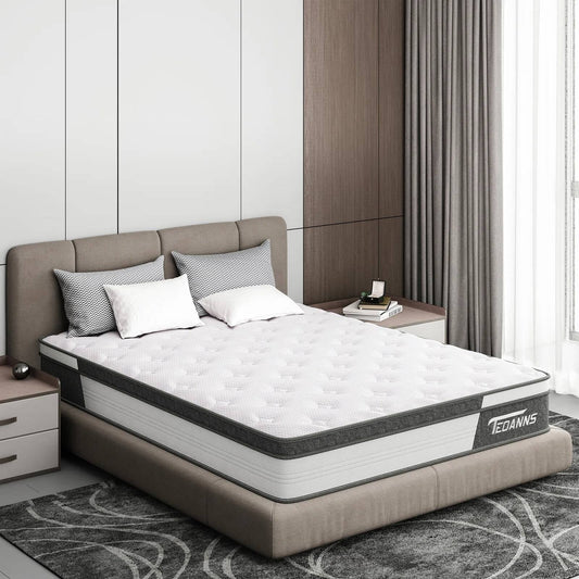 Matelas hybride à ressorts et mousse à mémoire de forme de 10 pouces