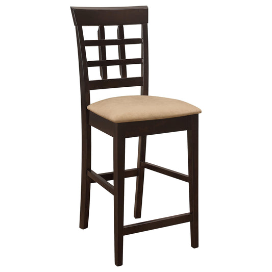Tabourets de bar rembourrés Gabriel, couleur cappuccino et beige (lot de 2)