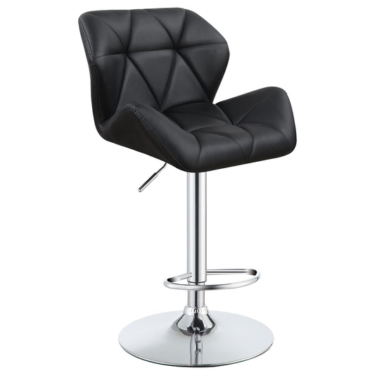 Tabourets de bar réglables Berrington, chromés et noirs (lot de 2)