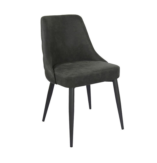 Chaises de salle à manger rembourrées Cosmo avec dossier incurvé (lot de 2)