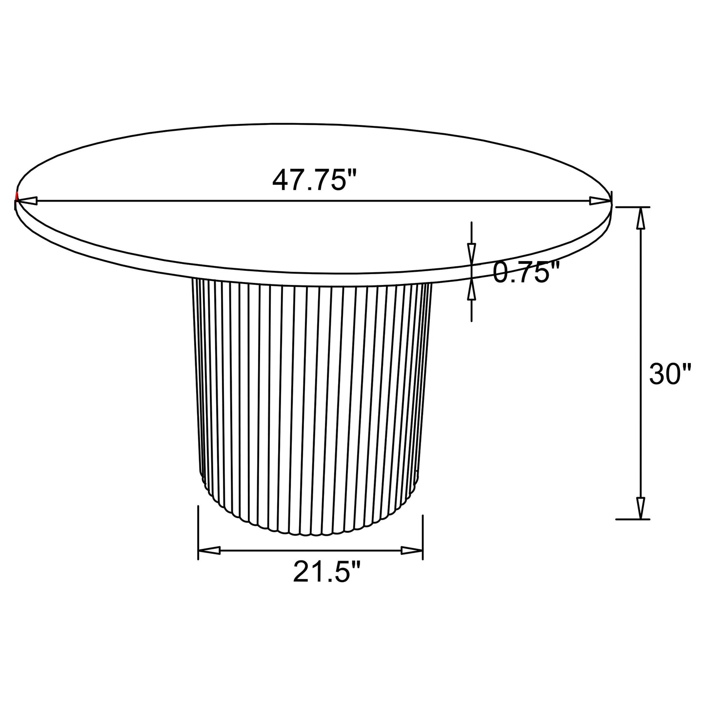 Table à manger Bradbury